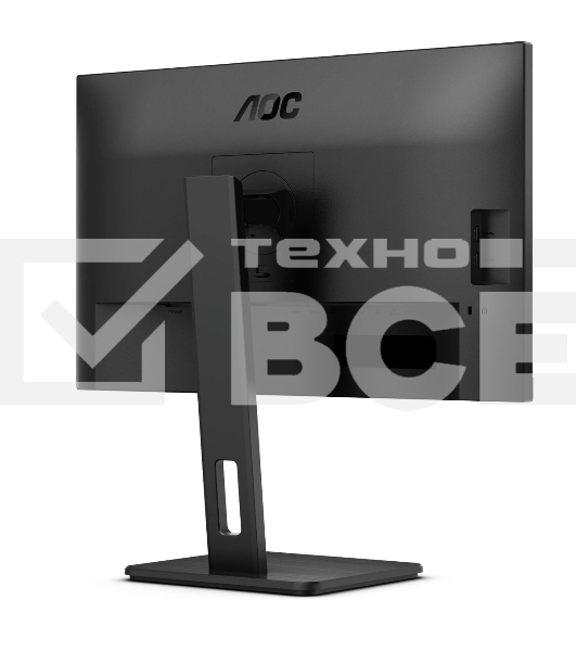 Монитор 27' AOC Q27P3CV IPS 2560x1440, 75 Гц, 4 мс, 16:9, 350 кд/м², 2xHDMI 1.4, DisplayPort 1.2, USB-концентратор (4x USB 3.0), 2.5 Gigabit Ethernet, встроенные динамики, черный
