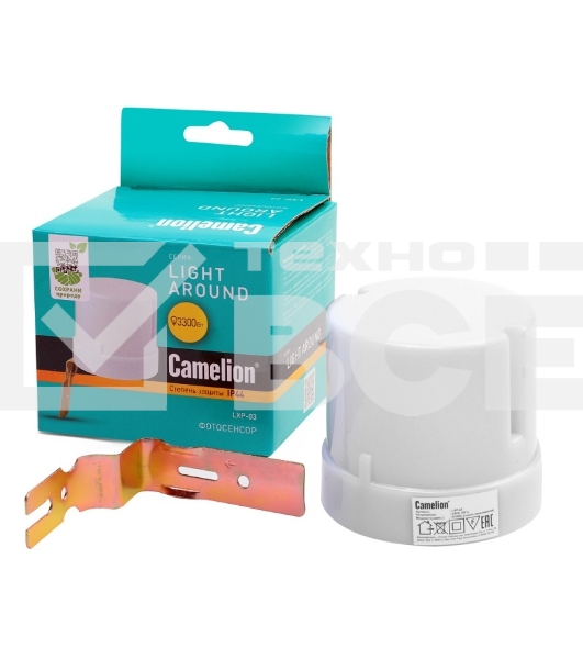 Электронный фотосенсор включения освещения Camelion (6466) LXP-03 - фотосенсор электронный, 3300Вт
