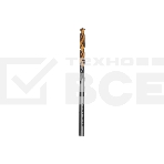 Сверло спиральное по металлу Denzel 4 x 75мм, Р6М5, Golden Tip, многогранная заточка, фото 1