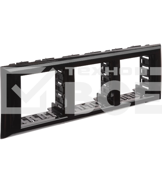 Рамка-суппорт 6мод. Avanti для In-liner Front черный ДКС 4402916