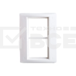 Рамка 4 мод. Праймер с суппортом 75 мм бел. ИЭК CKK-40D-RSU4-075-K01, фото2