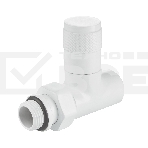 Набор дизайн-вентилей Royal Thermo PIANO, прямой (белый) 1/2