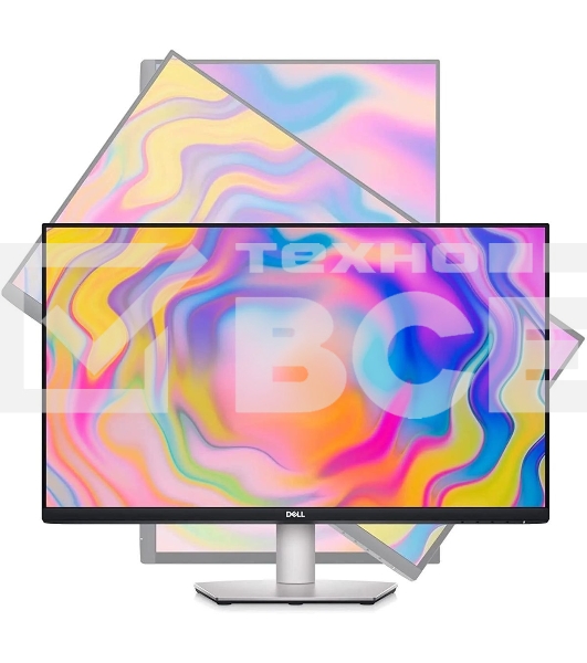 Монитор 27' Dell S2722QC IPS 3840x2160, 60 Гц, 4 мс, 16:9, 350 кд/м², 2xHDMI 2.0, 1xUSB-C, 2xUSB, динамики, серебристый