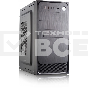 Компьютерный корпус с блоком питания 450Вт. Сase Forza mATX, 450W, 2xUSB 3.0, Black, w/o FAN, 12 см fan PSU, power cord