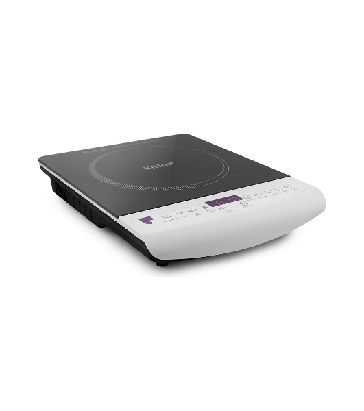 Плита настольная электрическая Kitfort КТ-101 белый/черный, стеклокерамика