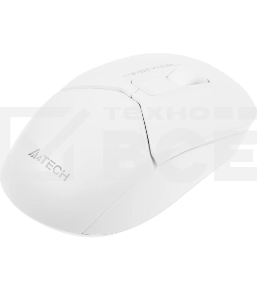 Мышь беспроводная A4Tech Fstyler FB12 белый, 1200 dpi, радиоканал, Bluetooth, USB, кнопки - 3