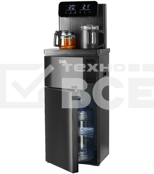 Кулер для воды AEL LD-AEL-80a, нижняя загрузка, нагрев 99 °С, охлаждение 15 °С, черный