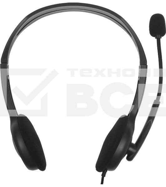 Гарнитура проводная Logitech Headset H110 grey (981-000472/981-000271)