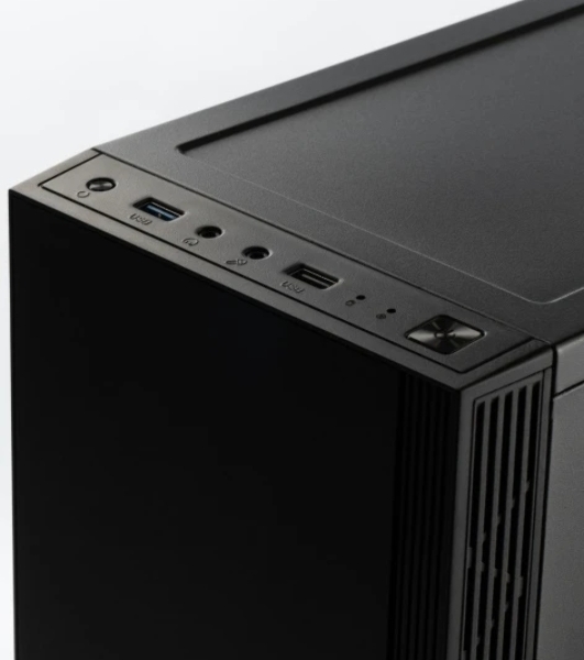 Корпус ATX Eurocase M12 черный, ABS пластик, 2*USB2.0, USB3.0, HD AUDIO