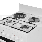 Плита комбинированная Flama RK 2201 W белый, конфорок 2 газовых и 2 электрических, духовка 50 л, 50 см x 85 см x 54 см, фото6