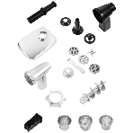 Мясорубка электрическая Kitfort КТ-2104 серебристый, 1800 Вт, 2.3 кг/мин, реверс, насадки - 8, фото3