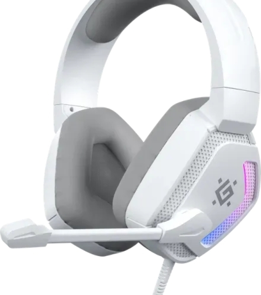 Гарнитура Defender Espanto белый, проводная, USB, подсветка