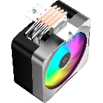 Кулер для процессора CPU Cooler Ocypus Delta A40 EX BK Digital (200W, 4-pin PWM, LED temp., 157mm, Al/Cu, 4x6mm, ARGB, 1x120mm, 60CFM, 31dBA, 1600RPM, S: 1851/1700/1200/115X, AM5/AM4, black), фото7
