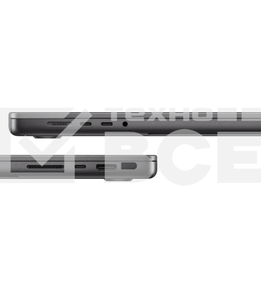 Ноутбук APPLE MacBook Pro 14 Space Black (M3 Max/36Gb/1Tb SSD/MacOS) (MRX53_RUSG) нужен переходник на EU