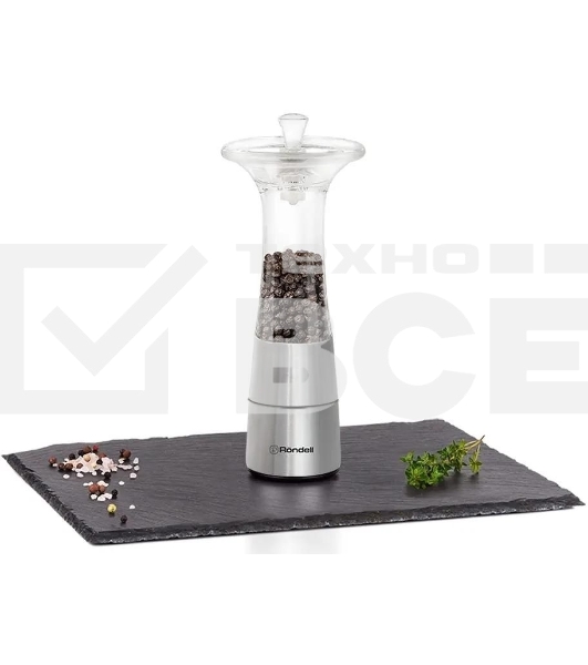 Мельница для соли и перца Rondell Temper RD-1318, стальной