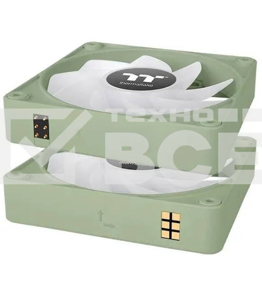 Комплект вентиляторов для корпуса Thermaltake CT140 EX Reverse ARGB Sync (3 шт.) зеленый, 140 мм, 1800 об/мин, 32.8 дБ, 4 pin