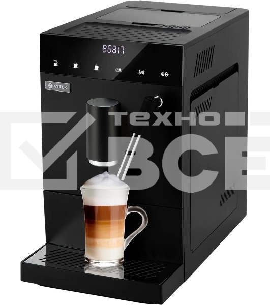 Кофемашина Vitek Metropolis VT-8701 1350Вт черный