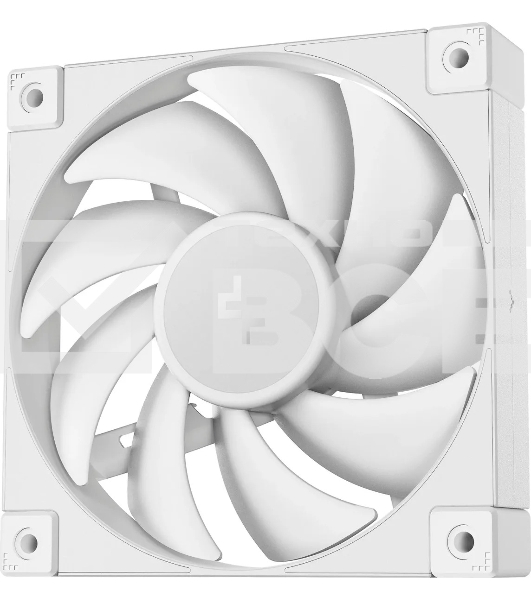Вентилятор для корпуса DEEPCOOL FD12 белый, 120 мм, 2050 об/мин, 27.6 дБ, 4 pin