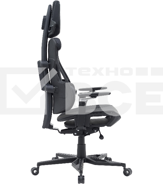 Кресло компьютерное Cactus CS-CHR-DUO-BBK черный, кожзам