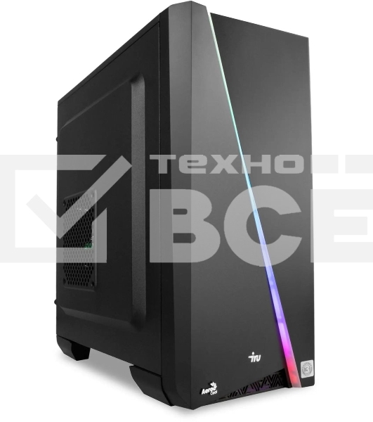 Компьютер IRU Game 320A5GE MT Ryzen 5 5500 (3.6) 16Gb SSD512Gb RTX3050 8Gb Free DOS GbitEth 650W черный (2000629)