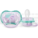 Пустышка Philips Avent ultra air, солнышко/радуга, для девочек, 0-6 мес., 2 шт., фото2