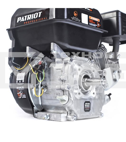Двигатель PATRIOT XP 708 BH, Мощность 7,0 л.с.; 212 см³; 3600об/мин; бак 3,6л.; хвостовик 20 мм, шпонка; вес 15 кг.