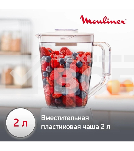 Блендер стационарный Moulinex LM420110 400Вт белый