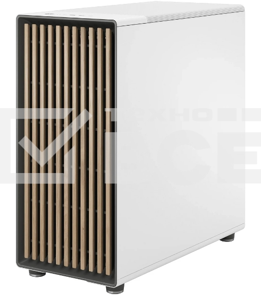 Компьютерный корпус без блока питания Fractal Design North XL TG Dark Tint, Full-Tower, 3x140мм, 2xUSB-A 3.2 + 1xUSB 3.2 Type-C E-ATX, ATX, mATX, mITX Wood panel, Chalk белый