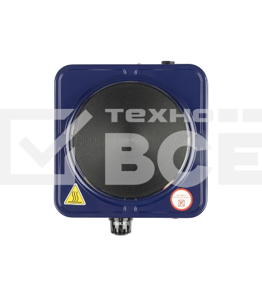 Плита настольная электрическая Homestar HS-1102, 1 конф. сапфир, блин 1000 Вт