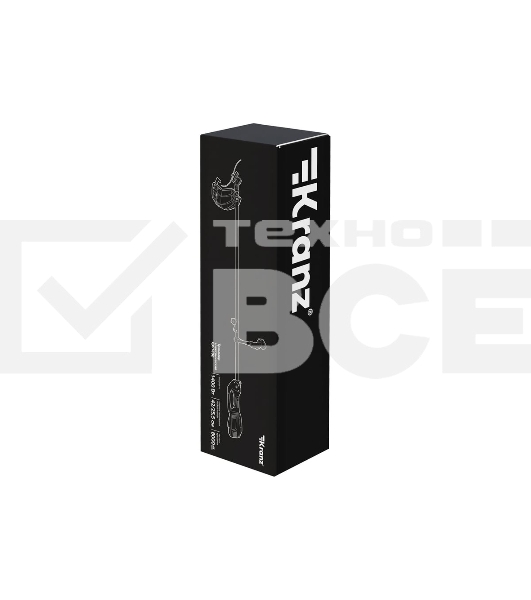 Триммер электрический Kranz KR-1400, 1400Вт, 420/255мм, катушка+диск, разборная штанга