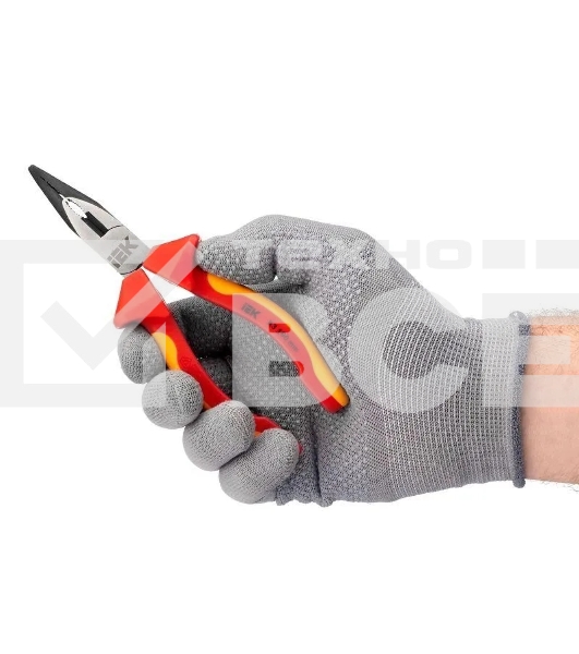 Тонкогубцы IEK K3 ARMA2L 3 изогнутые, диэлектрические, 160 мм