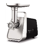 Мясорубка электрическая Moulinex ME306832 черный, 1600 Вт, 1.9 кг/мин, реверс, защита от перегрузки, металлический лоток, насадки - 6, фото 1