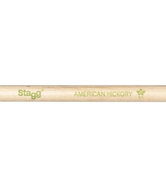 Барабанные палочки STAGG SHV5A деревянные, American Hickory 5A, материал орех, 2 шт., подобранная пара по весу, цвету и звучанию, размеры (в упаковке) 410х20х20 мм, вес (в упаковке) 0,1 кг