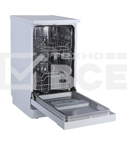 Отдельностоящая посудомоечная машина Бирюса DWF-409/6 W, 45 см, 9 комплектов, белая