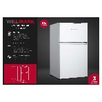 Холодильник Willmark RFT-123DD белый двухкамерный 62/25л морозилка сверху, фото2