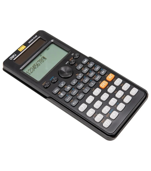 Калькулятор научный Deli ED82ES черный 10+2-разр.