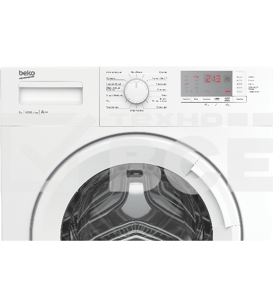 Стиральная машина Beko WRE6512BWW белый, загрузка фронтальная 6 кг, 1000 об/мин., класс: А