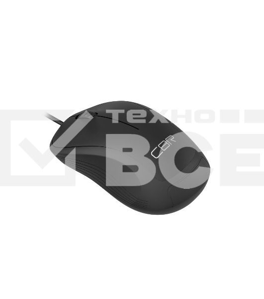 Мышь проводная CBR CM 108 черный, 1000 dpi, USB, кнопки - 3