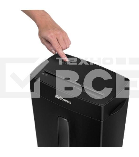 Шредер Fellowes PowerShred Р-42С черный (секр.P-4) фрагменты 8лист. 15лтр. скрепки скобы пл.карты