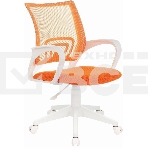 Кресло компьютерное Бюрократ CH-W695NLT TW-38-3 TW-96-1 оранжевый, сетка/ткань, крестовина пластик, пластик белый, фото21
