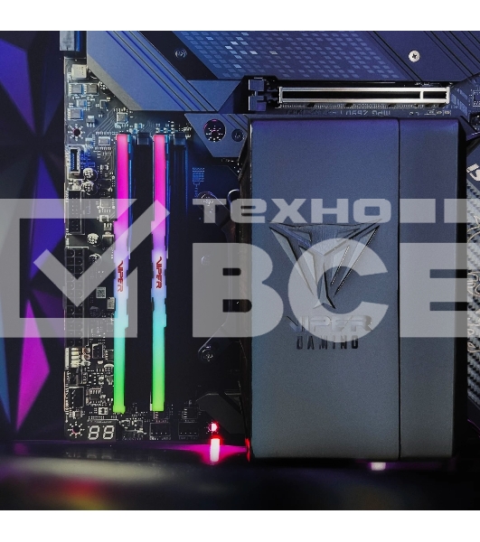 Оперативная память Patriot Viper Venom, DDR5, 48GB (2x24 GB), 6000 MHz, CL30, DIMM, радиатор, RGB, чёрный