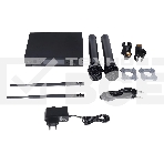 Микрофонная радиосистема с DSP Axelvox DWS7000HT (HT Bundle) UHF 710-726 MHz, 100 каналов, LCD дисплей, 2х ИК порт, 2 ручных микрофона, 2 держателя на стойку, 2 цветных кольца, фото2