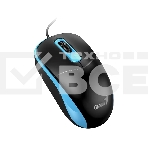 Мышь проводная Genius DX-111 черно-синий, 1200 dpi, USB, кнопки - 3, фото2