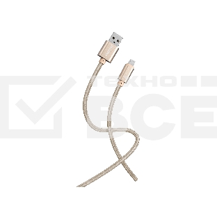 Кабель Smartbuy (iK-12-S02g) S02 MicroUSB золотистый, 3 А, 1 м