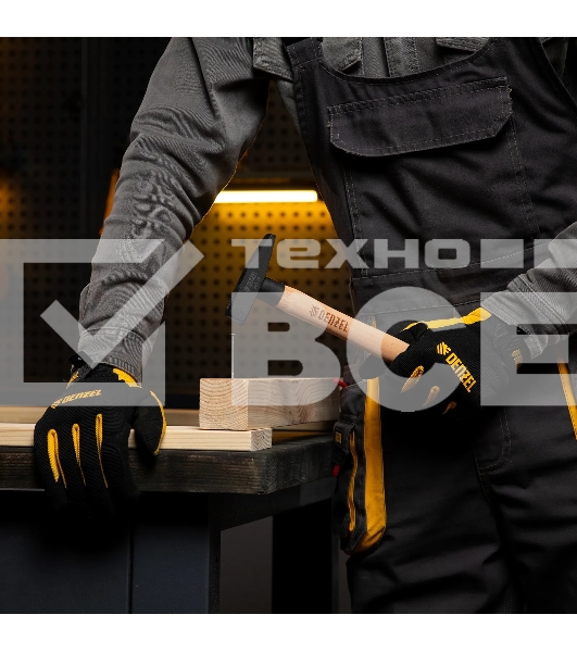 Молоток слесарный Denzel 200 г, кованый квадратный боек, буковая рукоятка