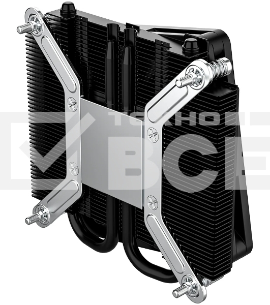 Кулер для процессора ID-COOLING IS-23i черный LGA1851/1700/1200/115X низкопрофильный высота 23мм (48шт/кор, TDP 45W, PWM, 2 тепл.трубки, медная база, FAN 80мм) BOX
