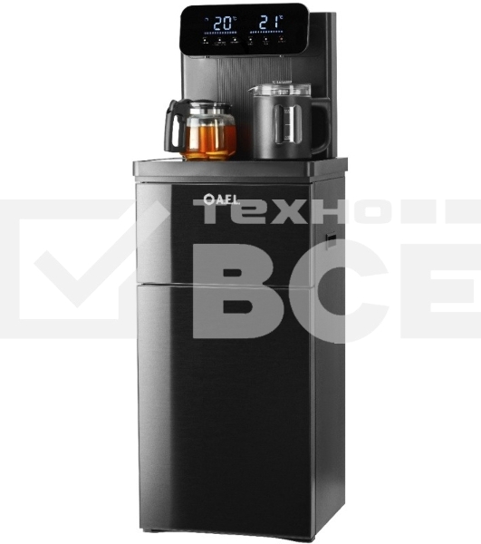 Кулер для воды AEL LD-AEL-80a, нижняя загрузка, нагрев 99 °С, охлаждение 15 °С, черный