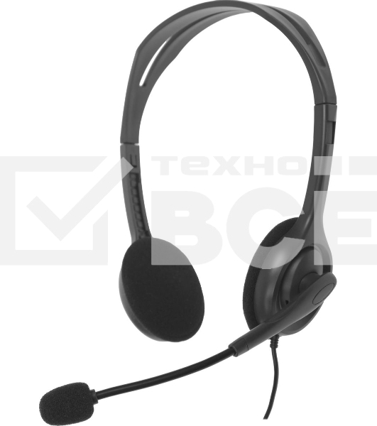 Гарнитура проводная Logitech Headset H110 grey (981-000472/981-000271)