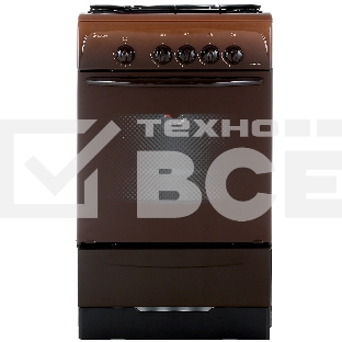 Плита газовая Gefest ПГ 3200-08 К43 коричневый, конфорок 4 шт, духовка 42 л, 50 см x 85 см x 53 см