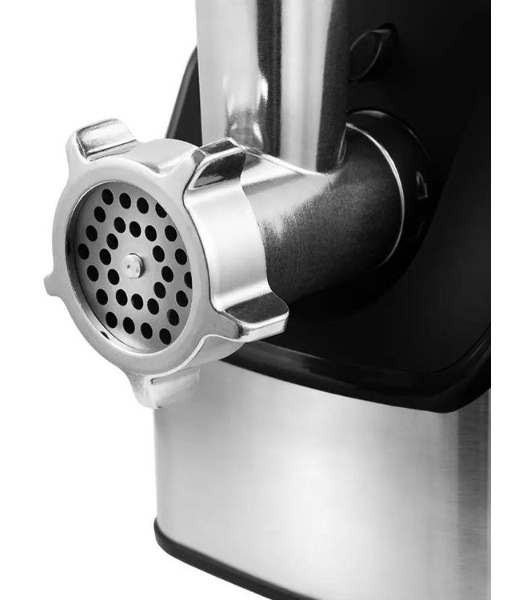 Мясорубка электрическая Kitfort КТ-2104 серебристый, 1800 Вт, 2.3 кг/мин, реверс, насадки - 8